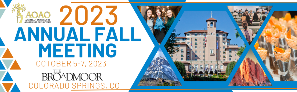 Annual Fall Meeting | American Osteopathic Academy of Orthopedics